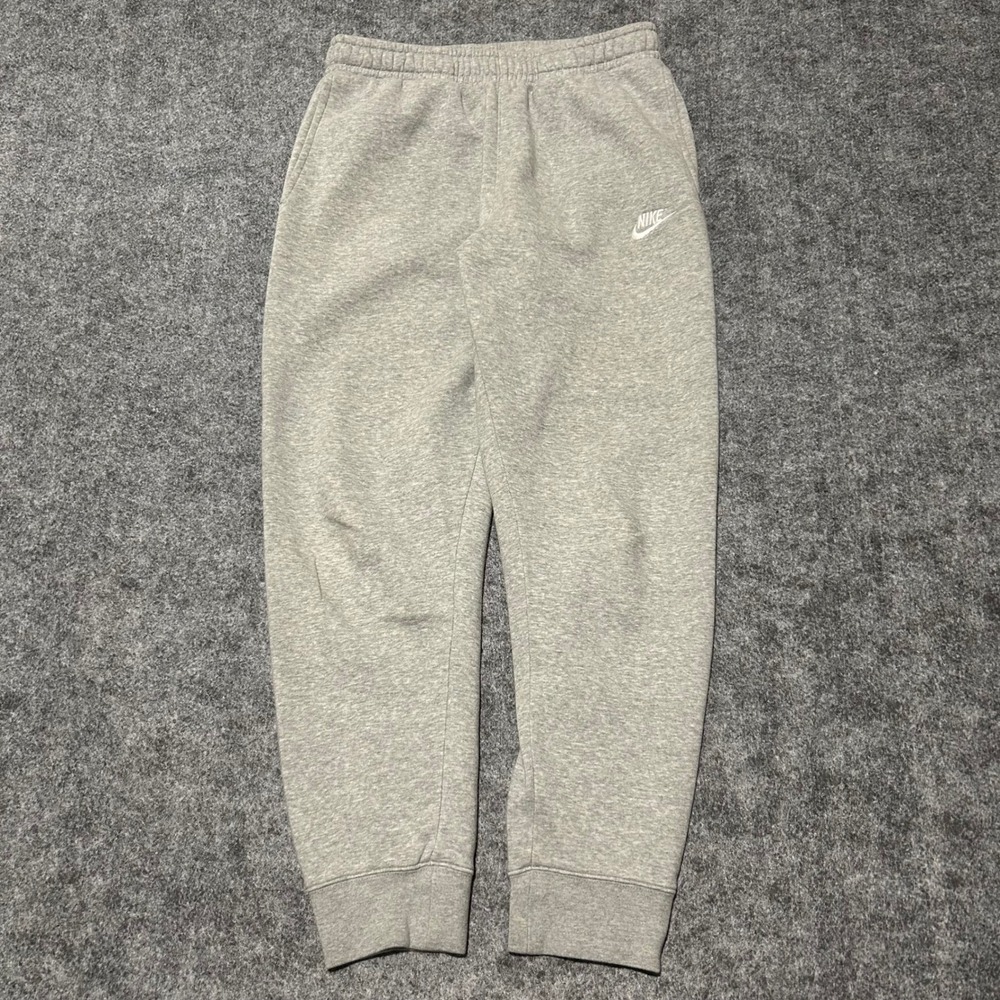 Nike Sportswear Club Fleece Joggers Heather Grey Size Medium Retro Skater Baggy